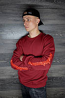 Світшот adidas YEEZY Calabasas burgundy кофта адідас із ви калабаса з бордова