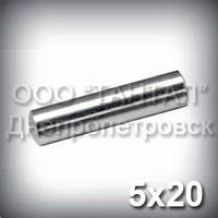 Штифт 5х20 ГОСТ 3128-70 (DIN 7) циліндричний сталевий
