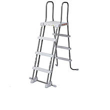 Сходи для басейну Intex 28076 (28073) (122 см) зі знімними ступенями, з майданчиком