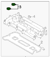 Сальник клапанной крышки Ford Edge 2.0/ 2.7/ 3.5