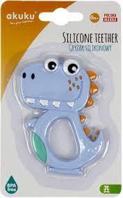 Прорізувач силіконовий для малюків AKUKU "Діно", A0465