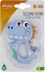 Прорізувач силіконовий для малюків AKUKU "Діно", A0465, фото 1