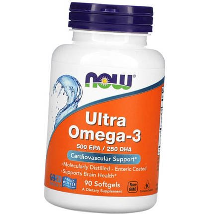Омега-3 NOW Foods Ultra Omega-3 90 капс, фото 2