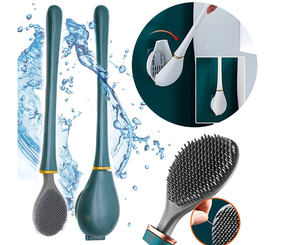 Уценка! Новая модель ершика для унитаза с гнущейся силиконовой щеткой ...