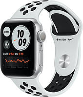 Силиконовый ремешок Band Nike Sport Series for Apple Watch 41/40/38mm, White Black (HC)