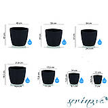 Горщик для квітів Ruby 1,9 л біло-сірий, фото 2