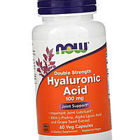 Гіалуронова кислота NOW Foods Hyaluronic Acid 60 вег капсул