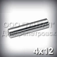 Штифт 4х12 оцинкований ГОСТ 3128-70 (DIN 7) циліндричний сталевий