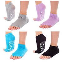Шкарпетки для йоги фітнесу і пілатесу з відкритими пальчиками 0437-1