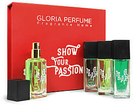Набір жіночих міні-парфумів Gloria Perfume SHOW YOUR PASSION WOMEN 4*15 ML (248-262-263-266)