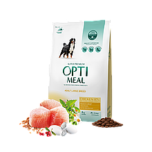 Optimeal для собак 4 кг великих порід від 25 кг з куркою сухий корм