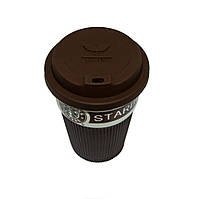 Распродажа! Термокружка 350 мл, Коричневая, термостакан для кофе, чая | термостакан для кави (TO)