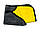 Мікрофібра для полірування авто, сіро-жовте 39х30 см, двостороннє рушник для протирання автомобіля, фото 5