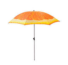 Велика садова парасолька від сонця 1.8 м Апельсин, посилена пляжна парасолька | зонт пляжный усиленный