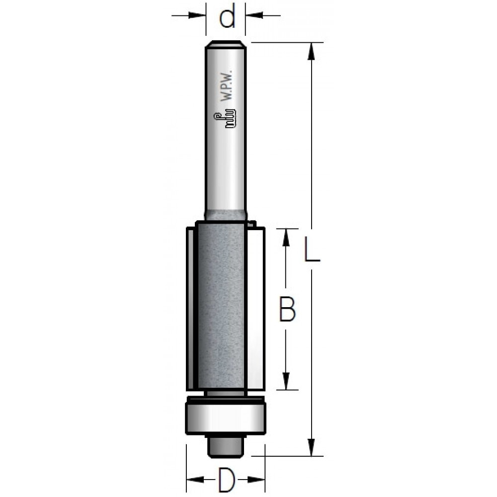 Кромочная Фреза WPW D12.7, B38, d12, z2 (F261272)