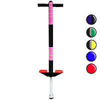 Детский джампер пого стик Черно-розовый, детская прыгалка кузнечик Pogo Stick 91 см, пого палка (TO)
