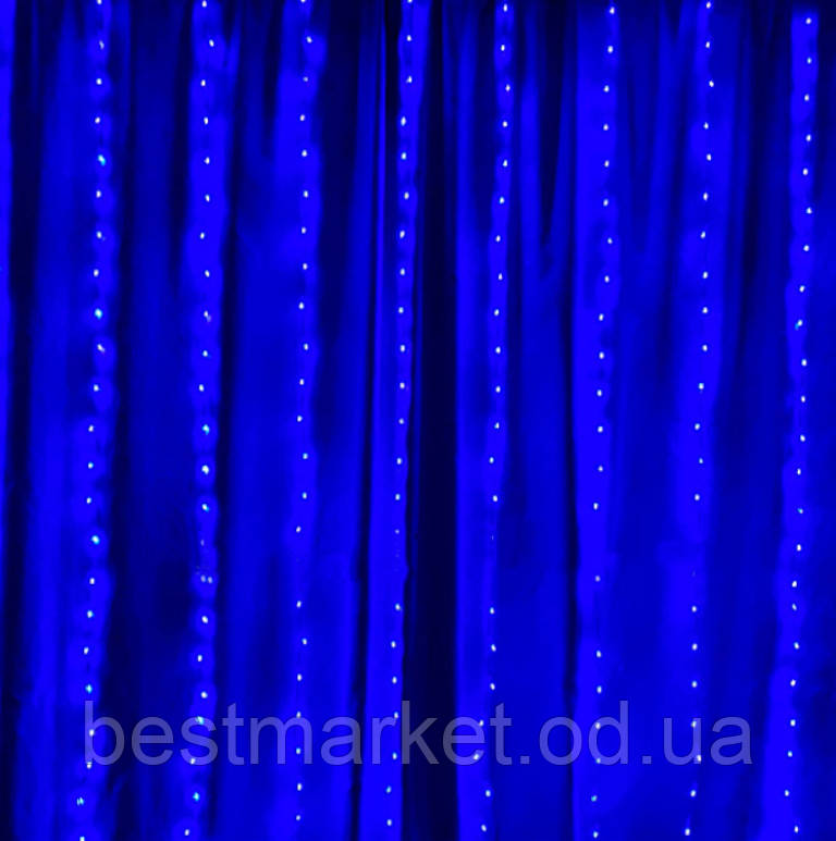 Внутрішня світлодіодна Гірлянда Водоспад 240 Led 3 х 2 м Синій пр/пр