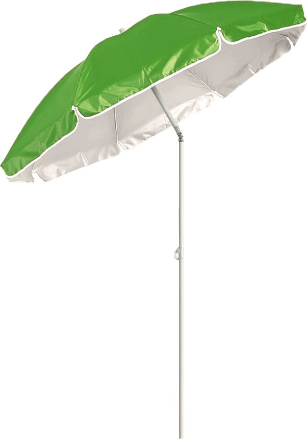 Большой пляжный садовый зонт с наклоном салатовый, 1.6 м зонтик от солнца для пляжа с оборкой (TO) - фото 3 - id-p1495571594