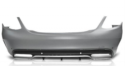 Задній бампер Mercedes C-class W205, стиль C63 AMG, фото 1