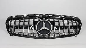 Решітка радіатора Mercedes-Benz A-class W176 2012-2018 стиль Panamerisana GT (black chrome)