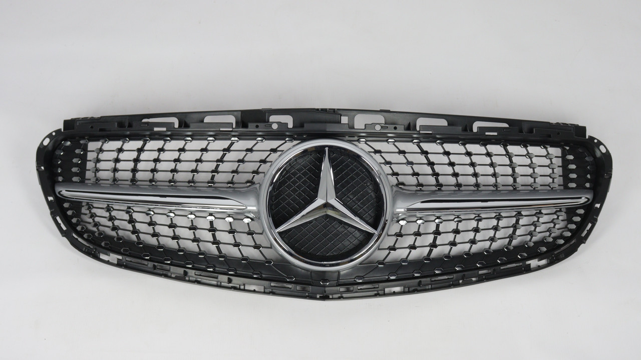 Решітка радіатора Diamond (silver) Mercedes W212 2014-2016