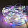 LED гірлянда-нитка на батарейках (10 м, 100 LED, Кольорова) світлодіодна ЛЕД дротова "роса", фото 4