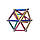 Неокуб магнітні кульки Neo MIX COLOR (36 кольорових паличок і 24 кульки-металік) магнітний конструктор, фото 9