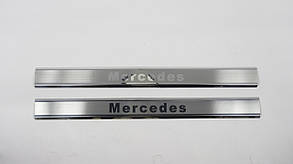 Накладки на пороги (лазер, широкі) Mercedes W639 2003-2013