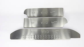 Накладки на пороги в салон (комп.: 3 шт.) Mercedes W639 2003-2013