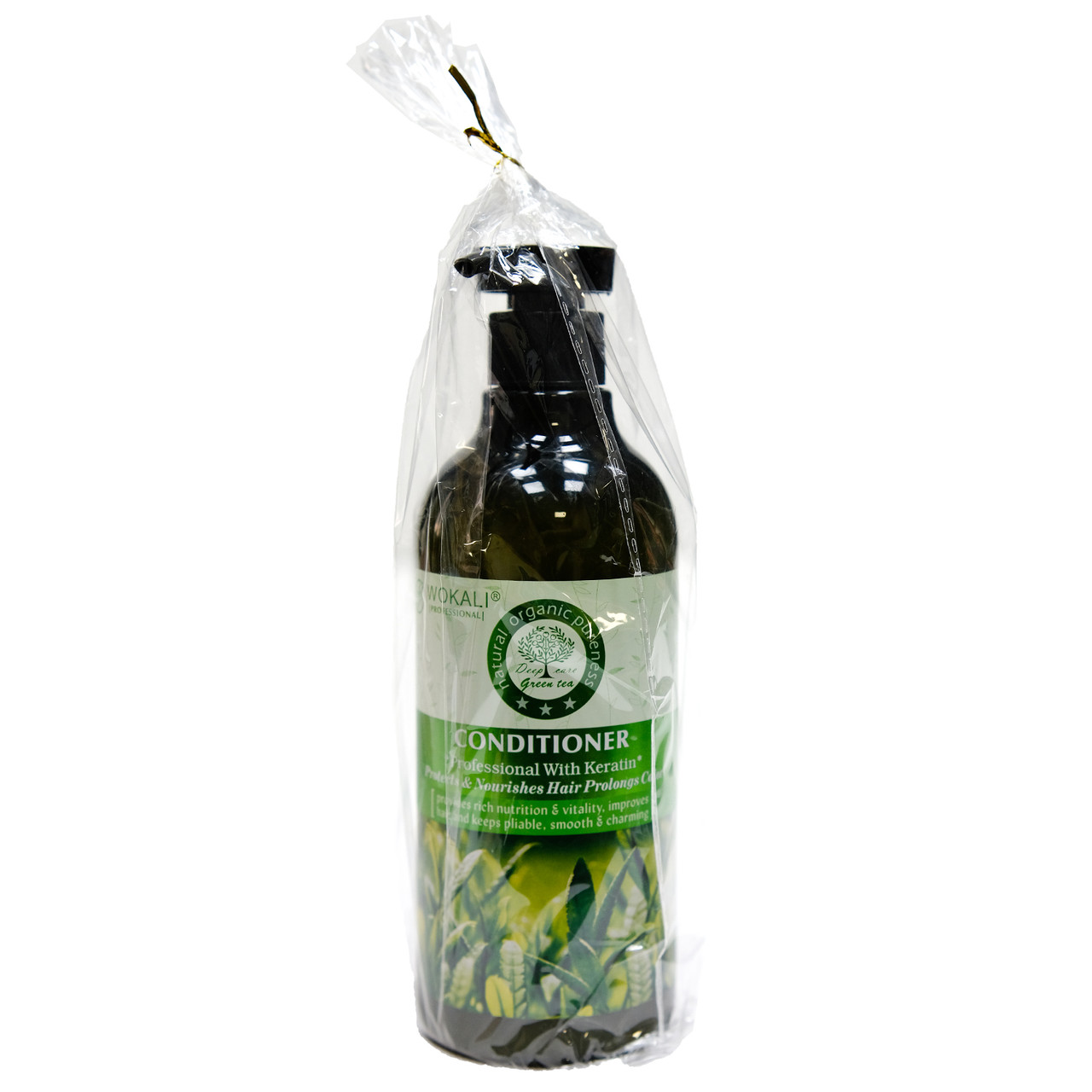 Кондиционер для волос Wokali Prof Natural Organic Green Tea против перхоти WKL171 550 мл - фото 3 - id-p1474150697