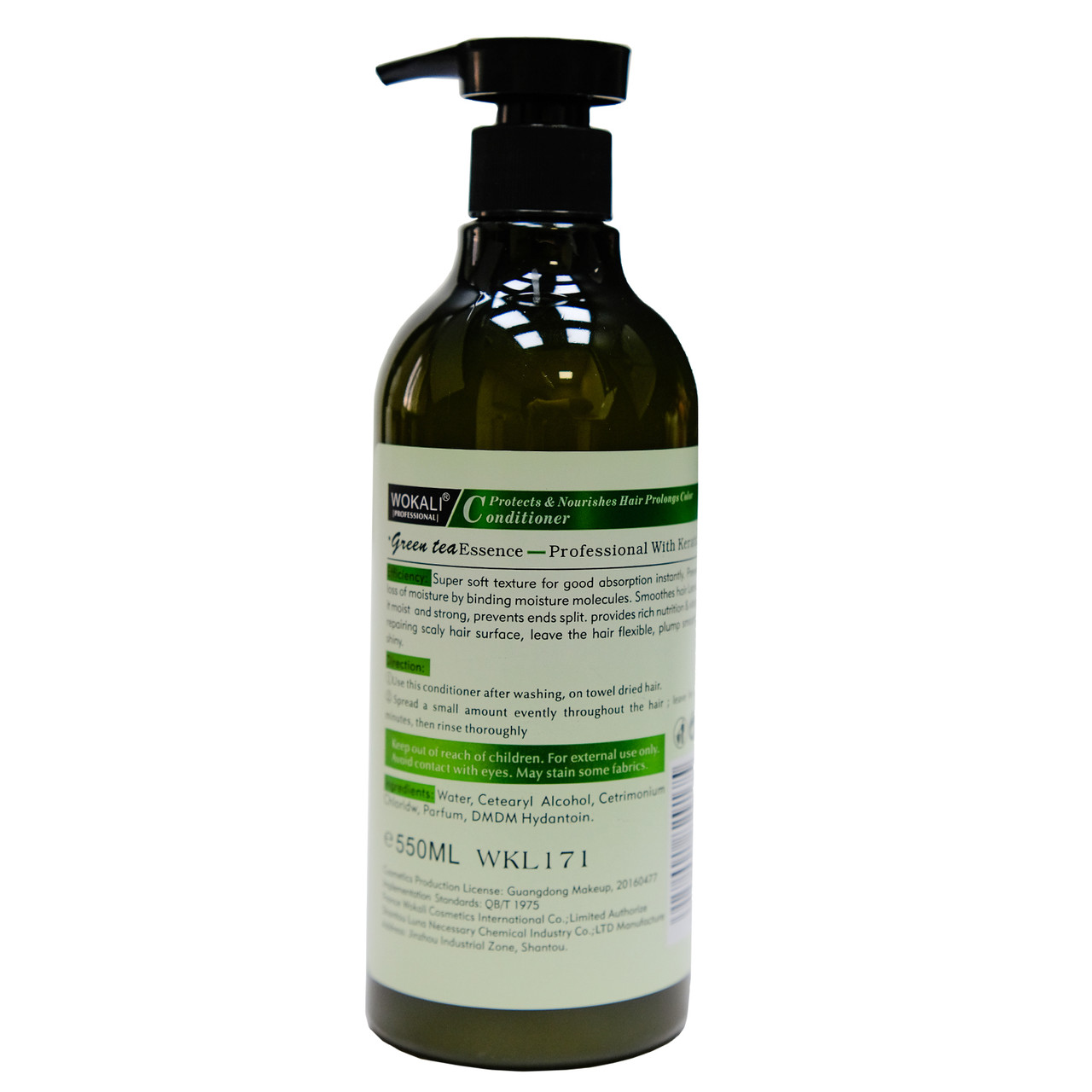 Кондиционер для волос Wokali Prof Natural Organic Green Tea против перхоти WKL171 550 мл - фото 2 - id-p1474150697