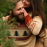 Жіночий в'язаний різдвяний светр, Джемпер (Ялинки), фото 9