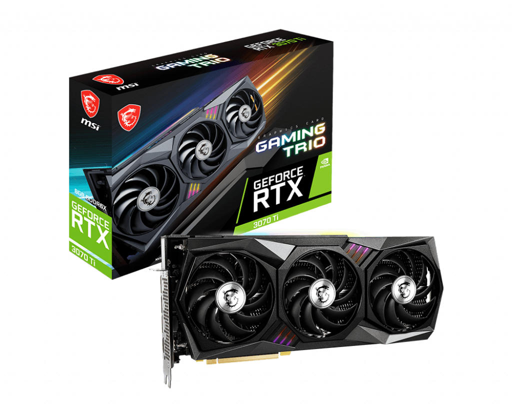 Відеокарта GeForce RTX3070Ti MSI Gaming X Trio 8Gb