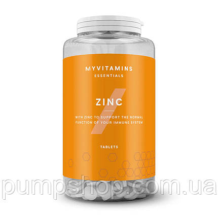 Цинк цитрат + вітамін C MyProtein Zinc 270 таб., фото 1