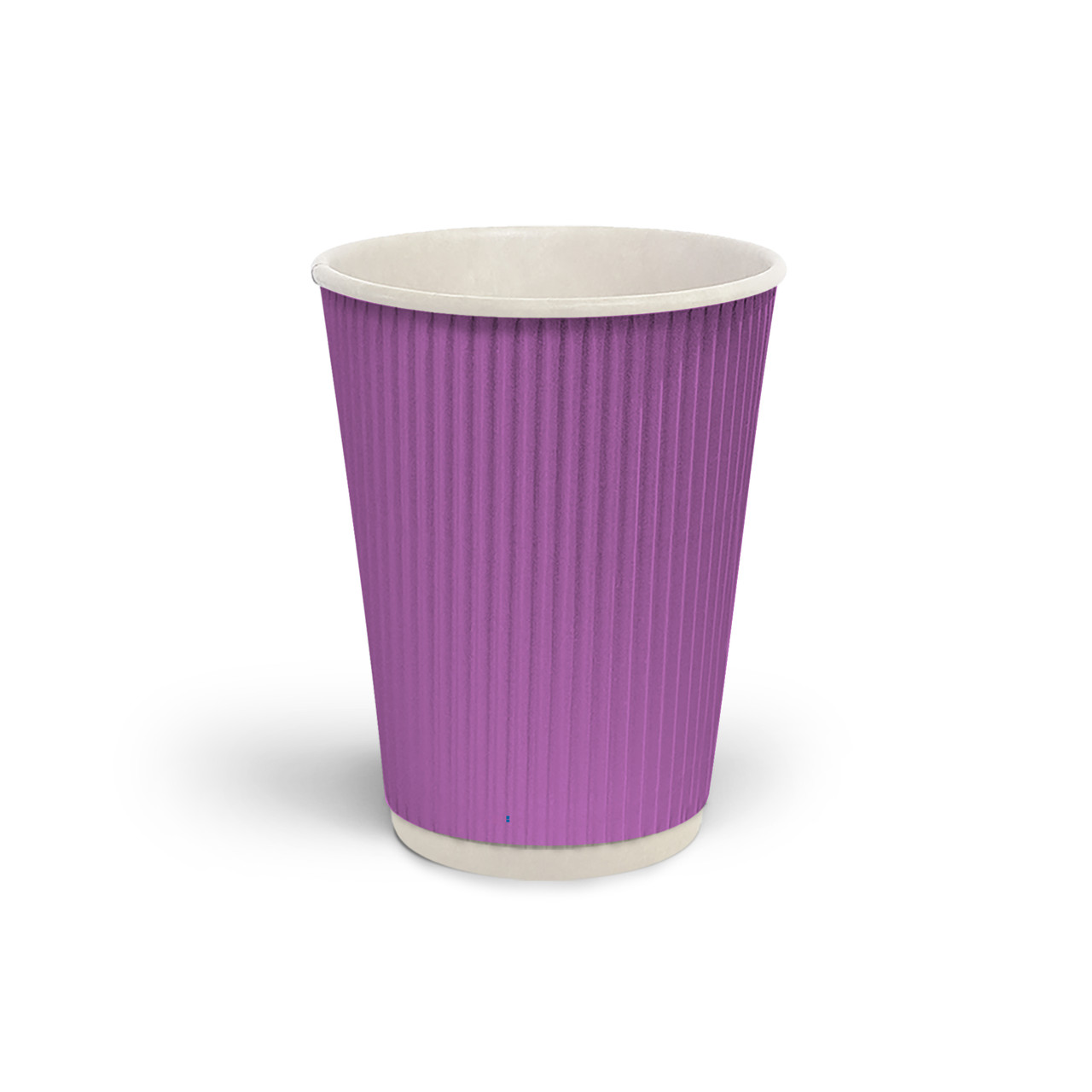 Стакан гофр 110мл Лаванда (біла основа) 25/500 FC, фото 1