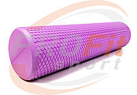 Валик для массажа пенный Foam Roller 60 см Фиолетовый