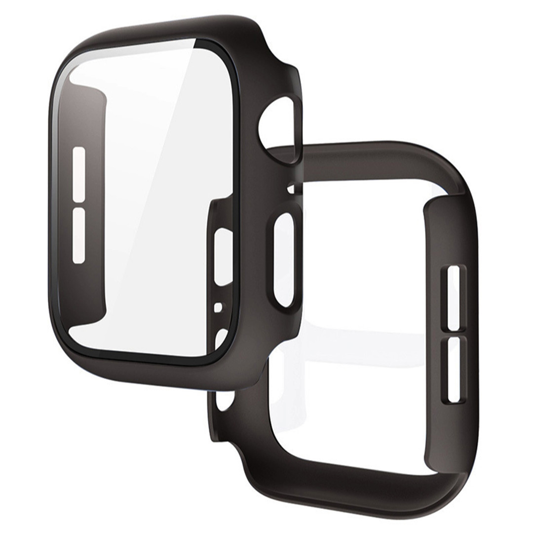 Чохол зі склом для Apple Watch 42 mm | полікарбонат | чорний