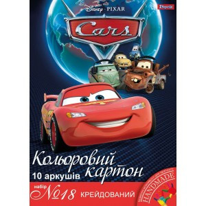 Наб.№ 18 цв.картона мелованного А4(10л), в ящ. мiх: 2 дизайна 950522 - фото 1 - id-p230690287