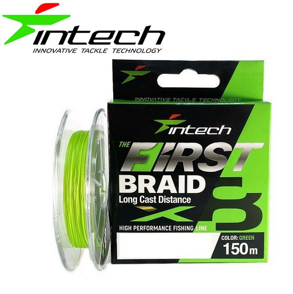 Шнур плетений Intech First Braid X8 Green 100м зелений