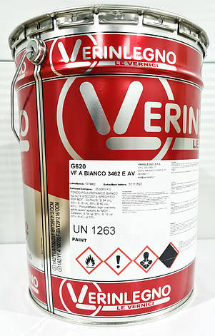 Грунт VF A BIANCO 3462 E AV для МДФ білий поліуретановий, тара: 25кг - Verinlegno, фото 1