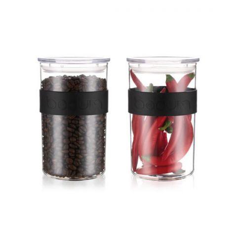 Набір банок для сипучих Bodum presso чорний 1л (K11829-01SA)