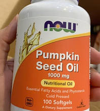 Гарбузова олія NOW Pumpkin Seed Oil 100 гел капс