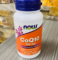 Коэнзим Q10 NOW Foods CoQ10 200 мг 60 капсул Кофермент