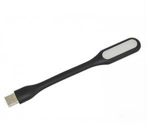 Гнучка міні лампа USB LED ABC чорна, фото 2