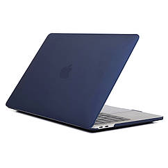 Чохол пластикова накладка для макбука Apple Macbook Air Touch ID 13,3" (A1932/A2179/А2337) — Темно-синій