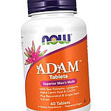 Вітаміни для чоловіків NOW Foods Adam 60 таб, фото 3