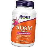 Вітаміни для чоловіків NOW Foods Adam 60 таб, фото 6