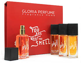 Набір жіночих міні-парфумів Gloria Perfume YOU ARE WHAT YOU SMELL 4*15 ML (230-233-234-235)