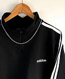 Світшот кофта оверсайз чоловіча жіноча унісе чорний Київ, фото 2