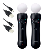 Контролери Бездротовий Sony PlayStation 4 Move 2шт (338561212) Black Б/У Хороший